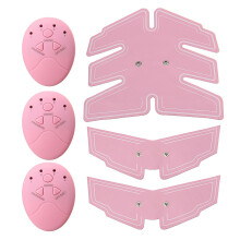 (Pink) 12V Men Women Abdominal Muscle Exerciser + Arm Muscle Exerciser Fitness Muscle Trainer