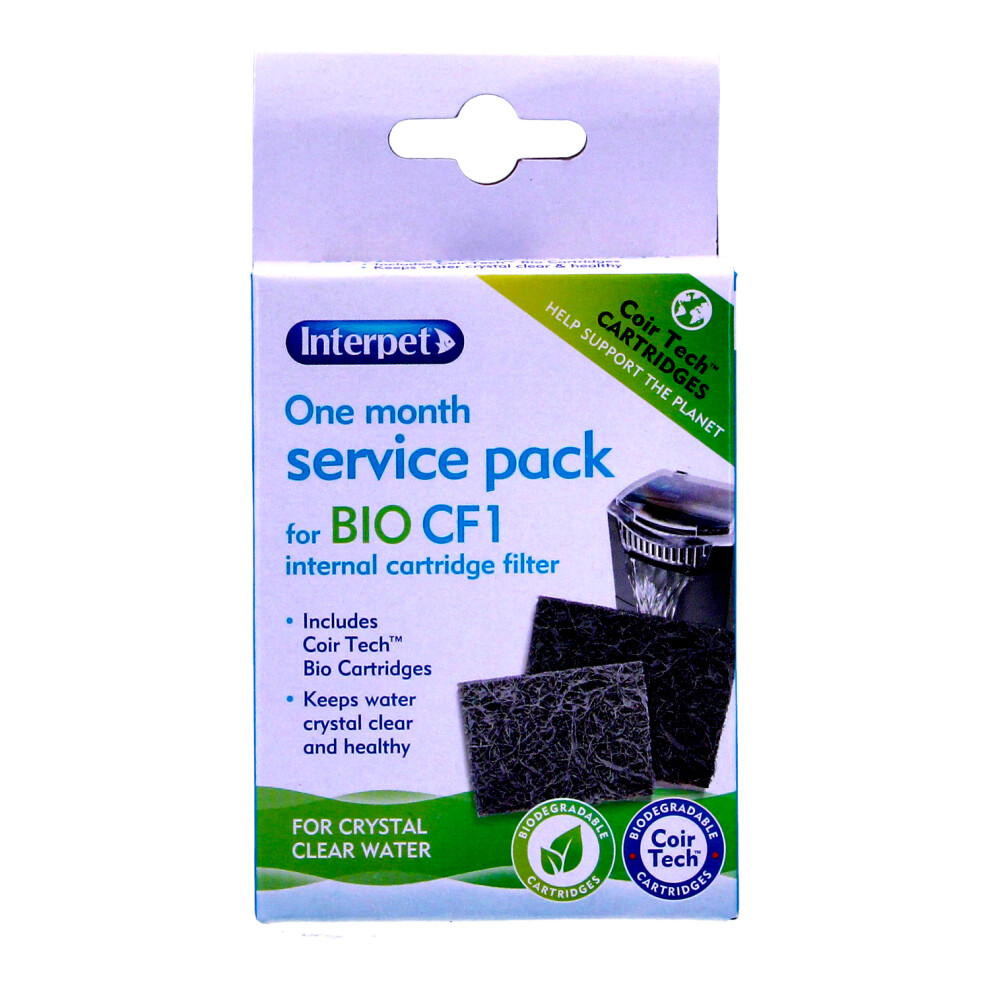 Interpet Internal Cartridge Filter Cf1 One Month Service Kit