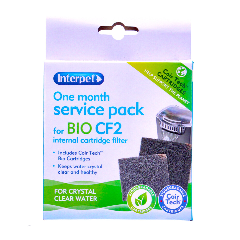 Interpet One Month Service Pack for Internal Cartridge Filter - CF 2
