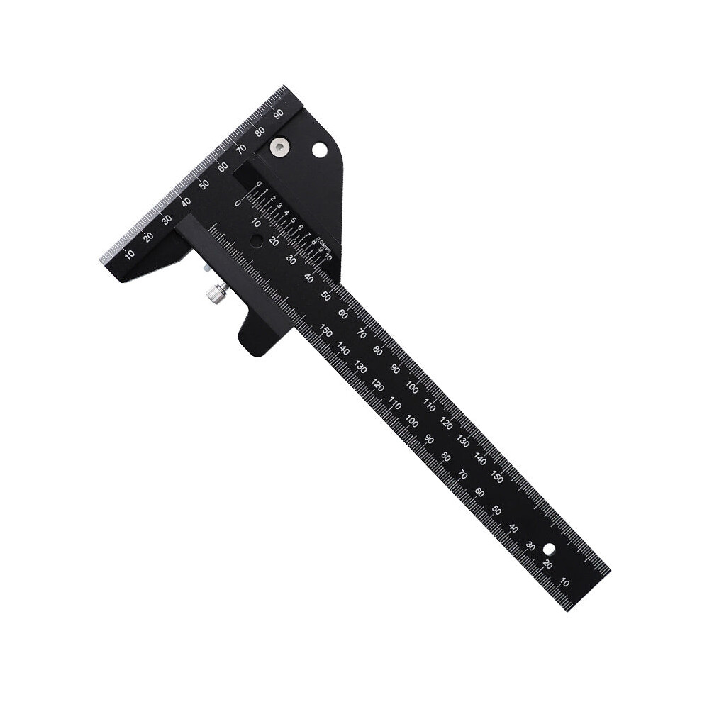 0-150mm Aluminum Alloy Multi-Function Metric Scriber Gauge Measuring Tool
