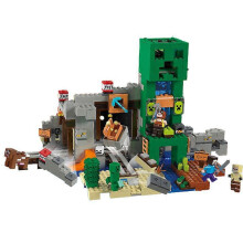 Fort Steve Skull World Mine Blocks and Action Figures Brick Toys Gifts for Children