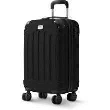 LUGG 20 Inch Skywander Lightweight Travel Cabin Bag 55x35x23cm, Black