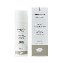 Green People Scent Free 24-Hour Cream 50ml | Natural & Organic Sensitive Face Cream | Day & Night Unperfumed Moisturiser for Dry & Sensitive