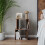 URBN Living (Rustic Brown, 40cm) 2 Tier Modern Bookcase Irregular Storage Shelf Wooden Shelving Unit Display Organiser 3
