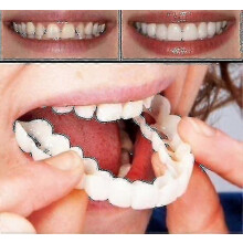 Paire de dentiers supérieurs et inférieurs de haute qualité Instant Smile Comfort Fit Flex Cosmetic Teeth Denture Teeth