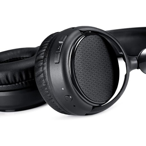 Amazon Amazon Basics Bluetooth Wireless On Ear Headphones, 35 Hour Playtime, Black 1