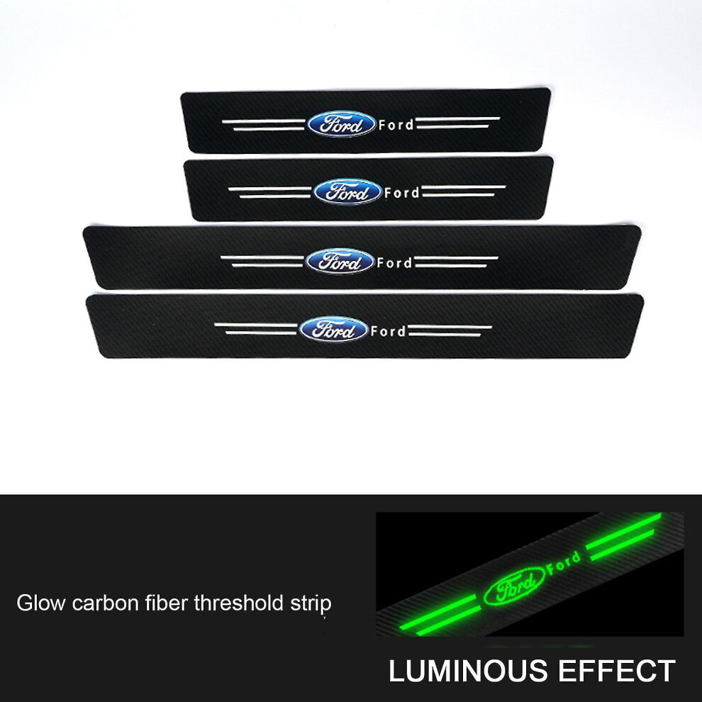 (Ford 4Pcs) Auto Door Sill Protector Anti-Scratch Door Sill Protector For Automotive Tool Accessories 8792504018804
