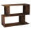 URBN Living (Rustic Brown, 80cm) 2 Tier Modern Bookcase Irregular Storage Shelf Wooden Shelving Unit Display Organiser 3