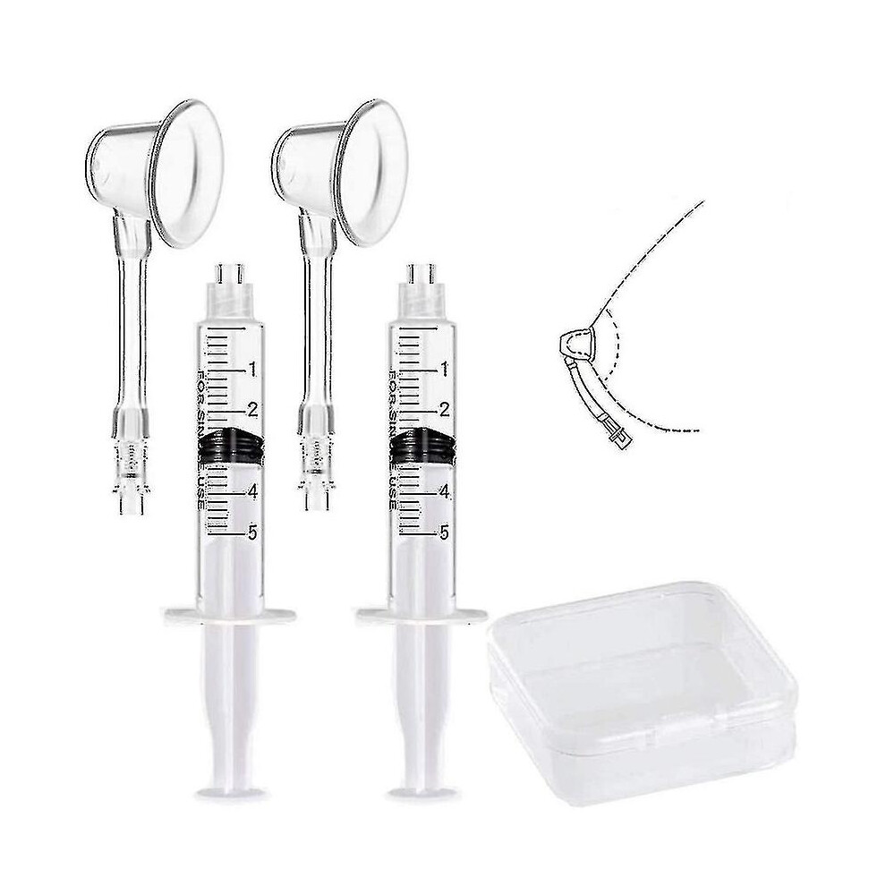 2pcs Nipple Aspirator Corrector Feeding Sucking For Flat Inverted Retraction