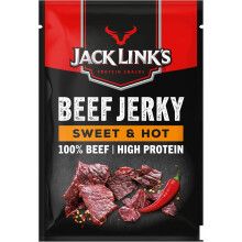 Jack Link's Protein Snacks Beef Jerky Sweet and Hot 25g - Pack of 12