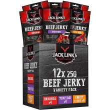 Jack Link's Protein Snacks Beef Jerky Mixed 25g - Pack of 12