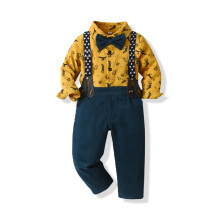 (d, 110cm) Baby Boy Gentleman Long Sleeves Suit Sets with Pocket, 3 Months - 14 Years