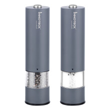 (Grey) Innoteck Electric Salt and Pepper Mill Set
