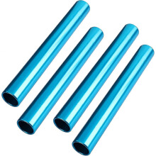(blue) Track Field Aluminum Relay Batons, Race Equipments For Running Race Team, Corrosion Resistant High Strength Smooth Surface