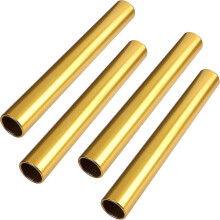 (gold) Track Field Aluminum Relay Batons, Race Equipments For Running Race Team, Corrosion Resistant High Strength Smooth Surface