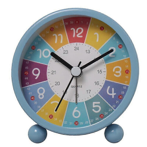 (blue) Learning Clock For Kids - Telling Time Teaching Clock - Kids Wall Clocks For Bedrooms - Kids Room Wall Decor on OnBuy