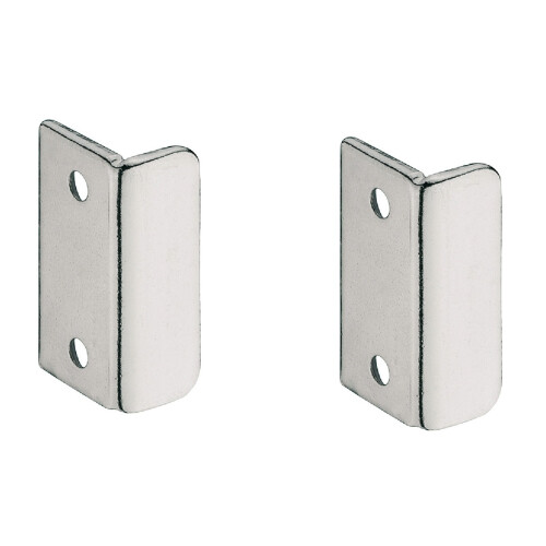Pair Angled Strike Plates Door Catch Latch Camper Caravan 233.42.790