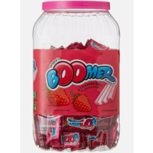 Boomer Bubble Gum Jar Strawberry Flavoured ChewingLongLastingSweetness