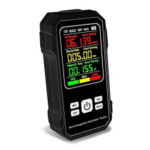 (Black) Digital Radiation Meter Radiation Detector Rf Strength Emf Tester With Sound Alert