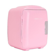 (Pink mono, 9l) Bedroom Mini Fridge Small Portable