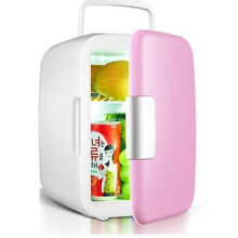 (Pink mono, 5l) Bedroom Mini Fridge Small Portable