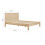 Birlea Double Bed Frame Oak Brown Wooden Herringford 4ft 6 135cm 11