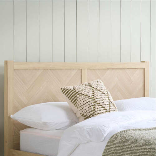 Birlea Double Bed Frame Oak Brown Wooden Herringford 4ft 6 135cm 1