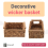 Small Wicker Baskets for Organizing Bathroom, with Wooden Handle 5