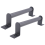 2Pcs Black Carbon Steel Sliding Barn Door Pull Handle 1