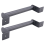 2Pcs Black Carbon Steel Sliding Barn Door Pull Handle 3