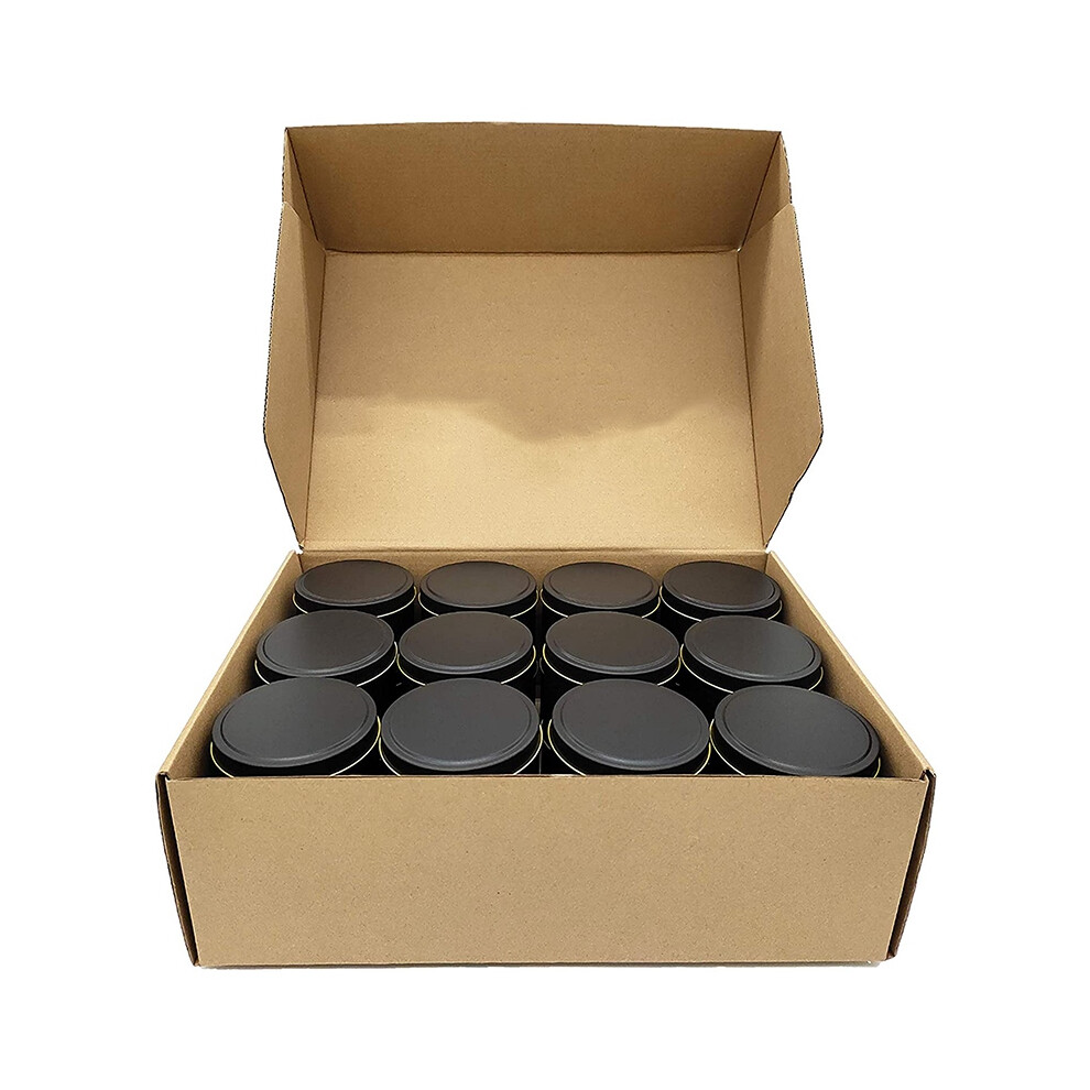 Candle Tins, 24 Piece, 4 Oz Metal Candle Containers for Making