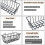 3 Pcs Wall Grid Panel Wire Basket,for Cabinet & Pantry Organization 5