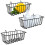 3 Pcs Wall Grid Panel Wire Basket,for Cabinet & Pantry Organization 1