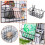 3 Pcs Wall Grid Panel Wire Basket,for Cabinet & Pantry Organization 2