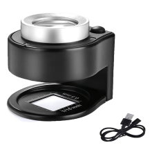 Loupe optique double couche 60X 395Nm Loupe de poche