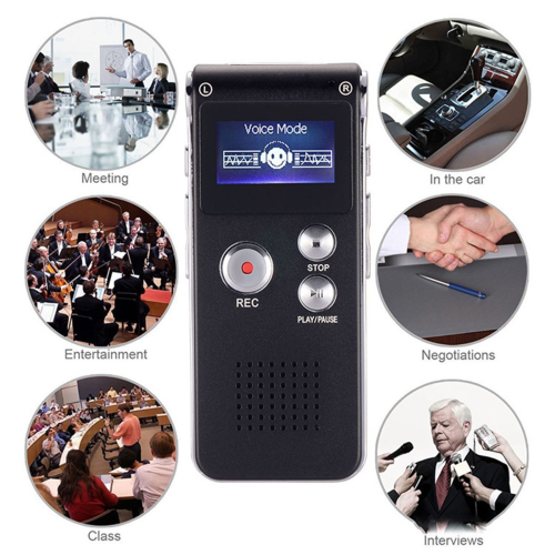 8G Voice Recorder, High-Definition Noise Reduction MP3 Player 2
