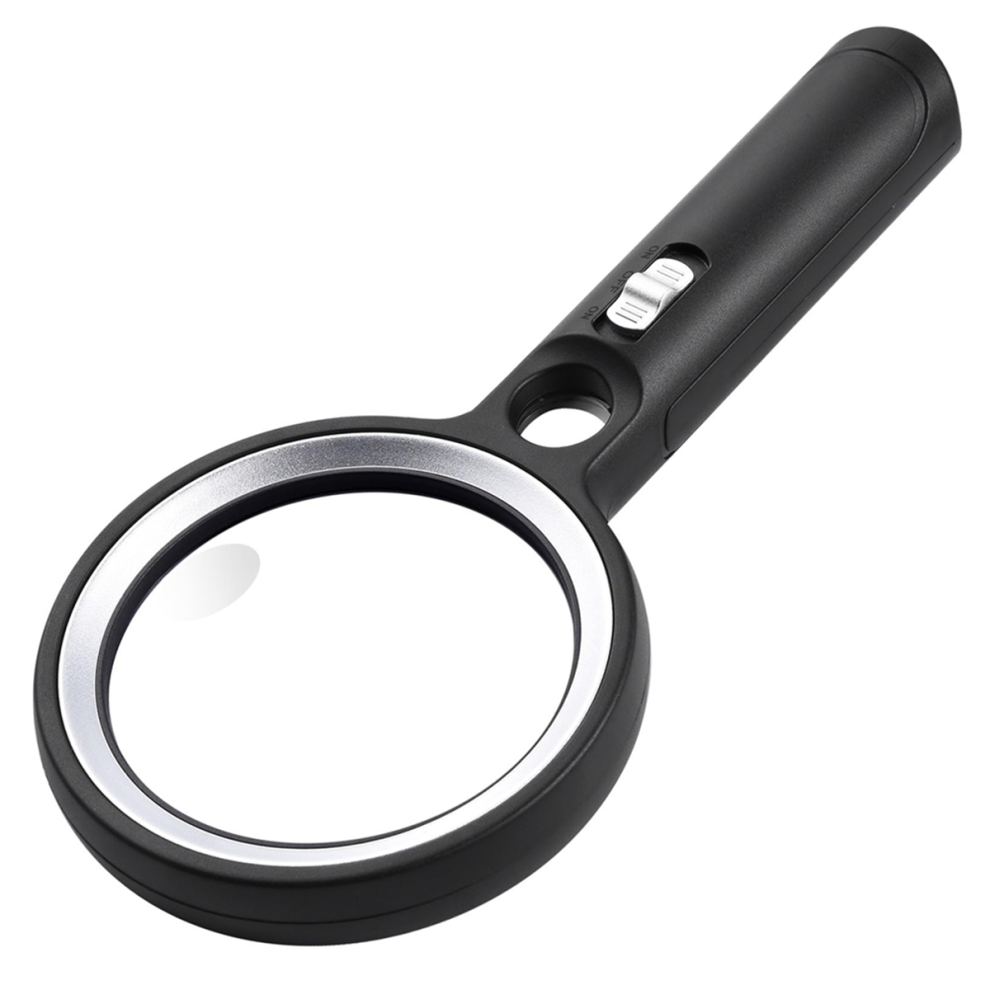 60X 45X 30X Grande loupe lumineuse 30 LED Loupe de lecture