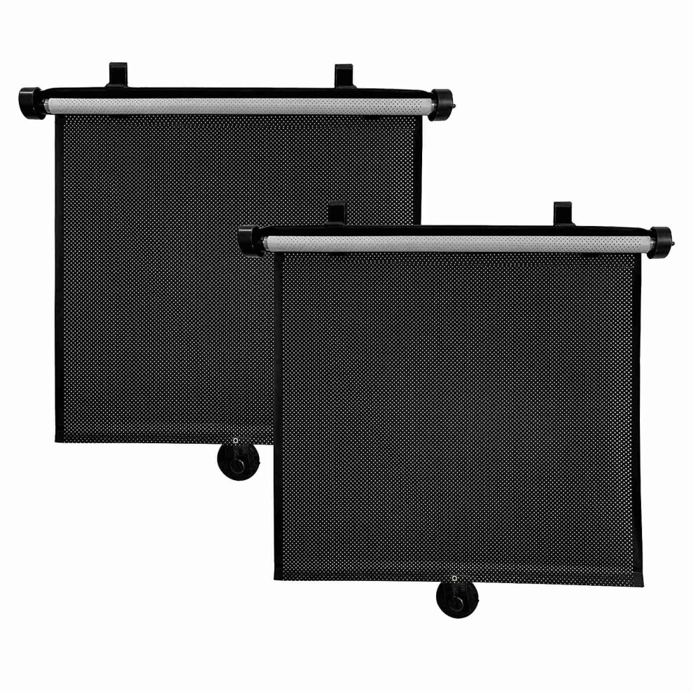 2Pcs 40X45CM Sun Protection Retractable Car Sun Shade Side Sunproof