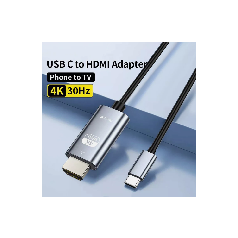 USB C To HDMI 2M 4K Cable - TV Adapter | Phone | Laptop | For Samsung