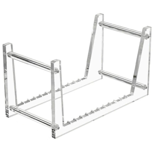 Support de disque vinyle transparent pour le stockage d'albums de bureau