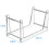 Support de disque vinyle transparent pour le stockage d'albums de bureau 3