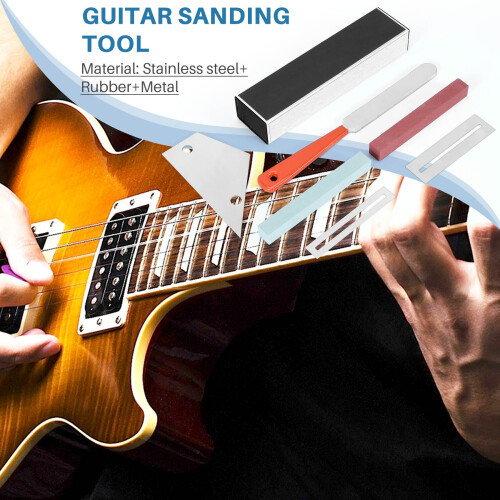 Το εργαλείο Guitar Luthier περιλαμβάνει δοκό ισοπέδωσης, λίμα, πέτρες λείανσης 2