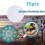 35Pcs Round Sublimation Blank Coasters Sublimation Blank Cup Mat 4