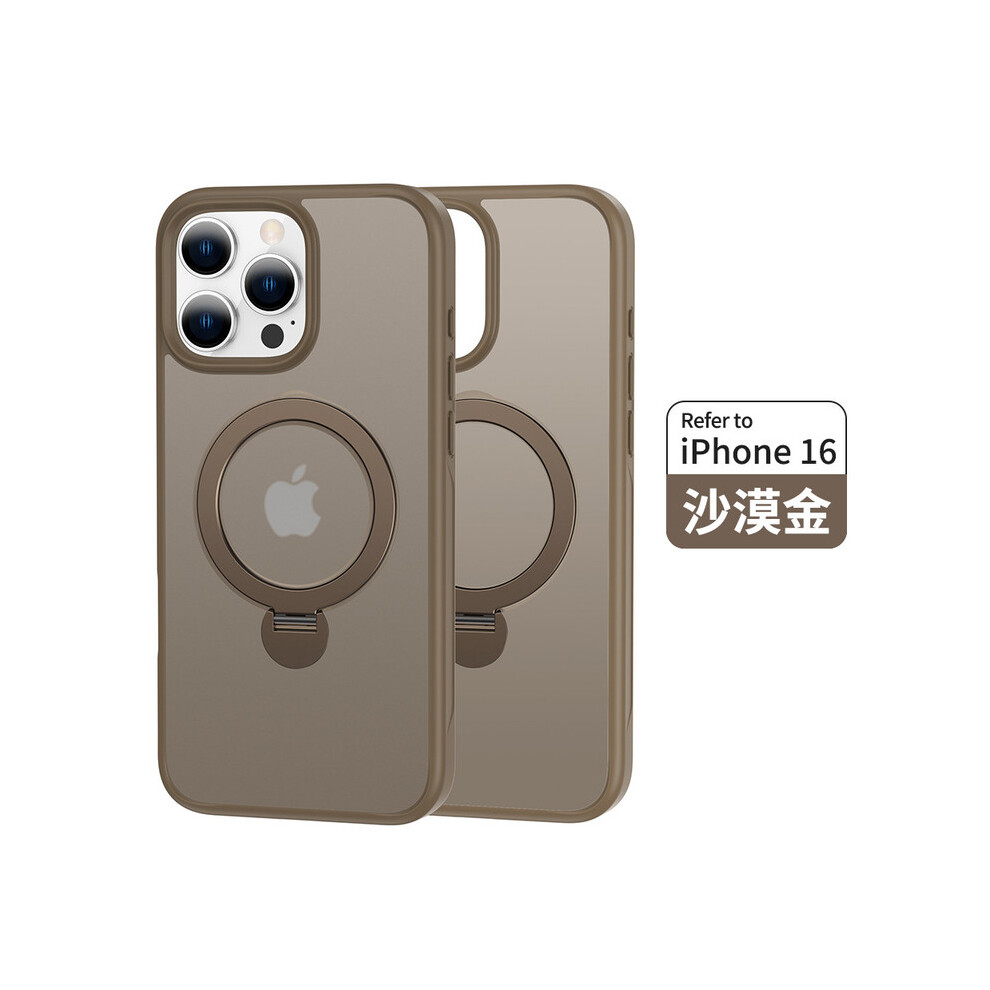 For Iphone 15 Rotating Bracket Mobile Phone Case - Gold 704090231770