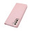 For iPhone12 Ice Crystal Silk Insert Card Wallet Phone Case - Pink 4
