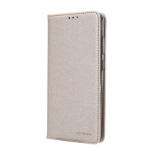 For iPhone12 Ice Crystal Silk Insert Card Wallet Phone Case - Champagne