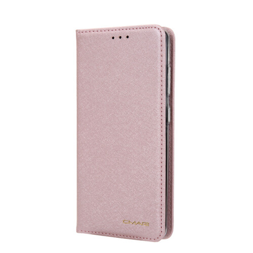 For iPhone12 Ice Crystal Silk Insert Card Wallet Phone Case - Pink