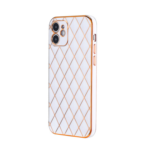 For iPhone11 Lambskin Phone Case - White