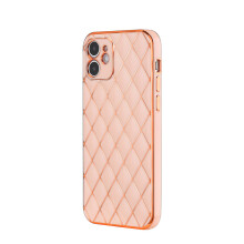 For iPhone11 Lambskin Phone Case - Pink
