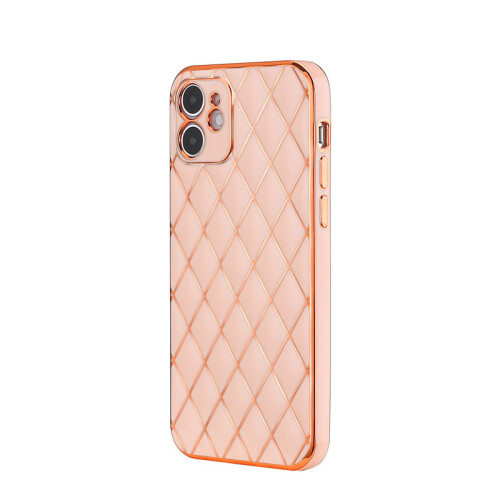 For iPhone11 Lambskin Phone Case - Pink